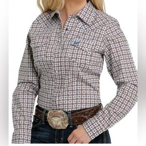CINCH- Women's WESTERN Patterned Button-Up Shirt